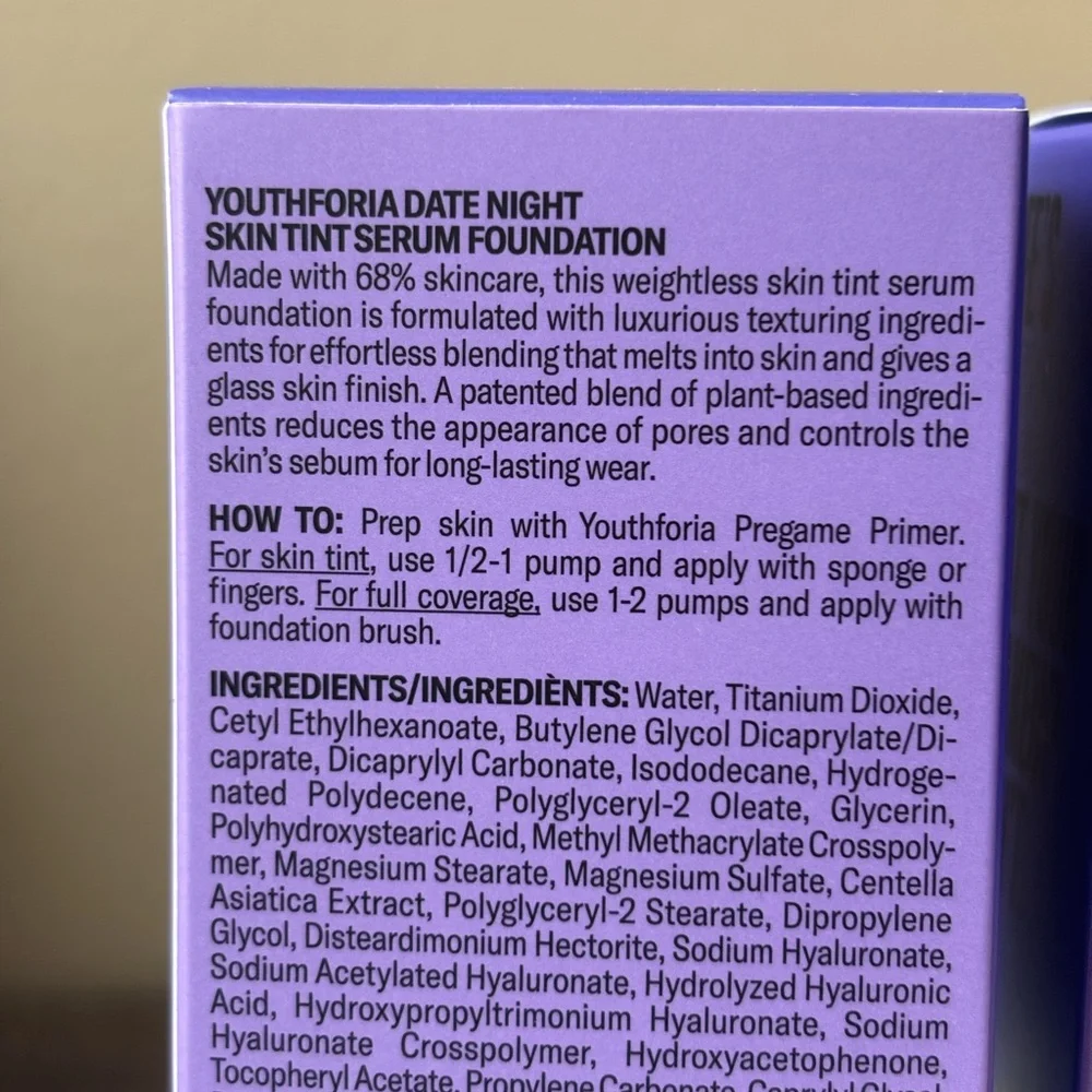 Youth Foria Skin Tint Serum Foundation in Fair